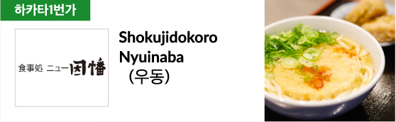 Shokujidokoro Nyuinaba (우동)