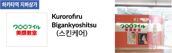 Kurorofiru Bigankyoshitsu (스킨케어)